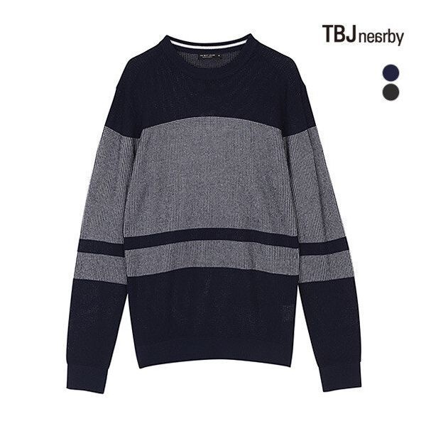 TBJ 남성 조직변형 니트 풀오버(T181KT130P)908139