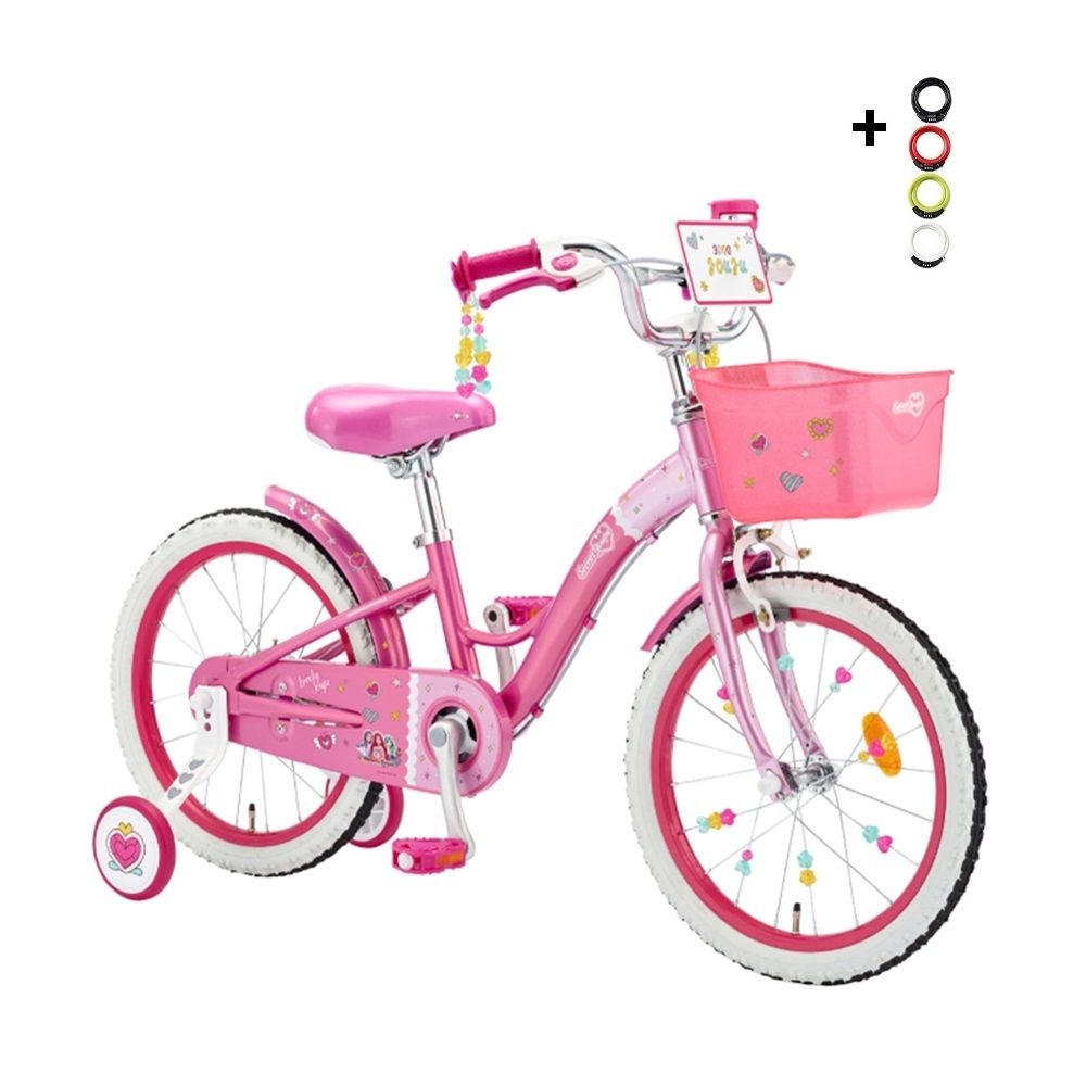 삼천리자전거 삼천리 시크릿 쥬쥬 18 자전거 5세 6세 어린이 네발자전거 번호키