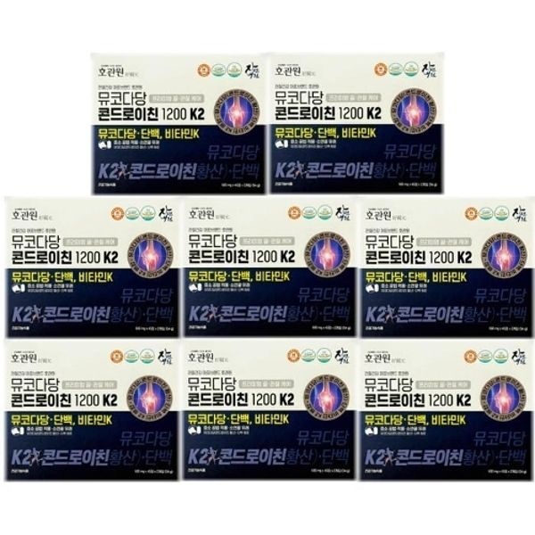 [건강식품] 호관원 뮤코다당 콘드로이친1200 K2 45정2개입 8박스
