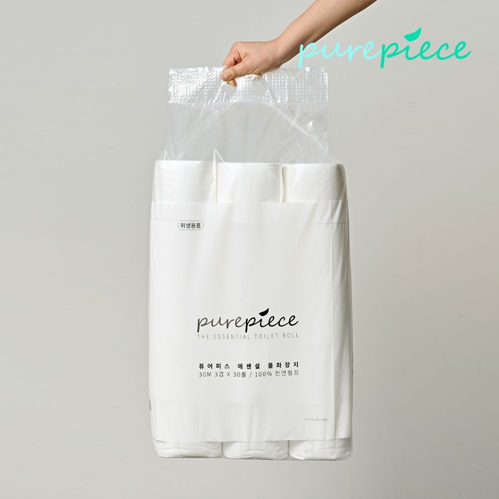 먼지없는 에센셜 롤화장지 3겹 30미터 30롤 먼지없는 화장지 우리집 필수템