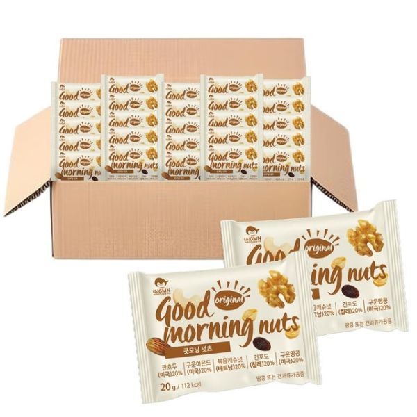 굿모닝너츠 하루한줌견과 오리지날 50봉 낱봉