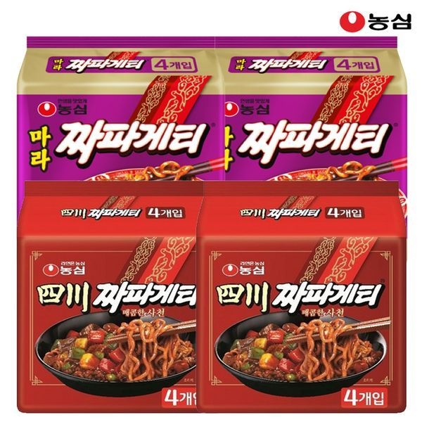 마트인코리아_MIK [보리보리]농심 사천짜파게티8봉+마라짜파게티8봉