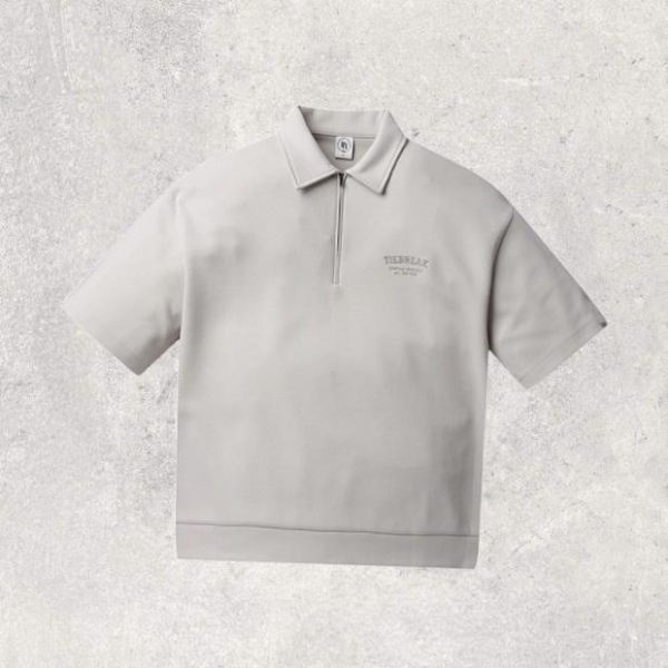 국내정품 폴햄 POLHAM 남여공용 클럽하우스 더블니트 하프집업 반팔티_PHD2TR3050 609042