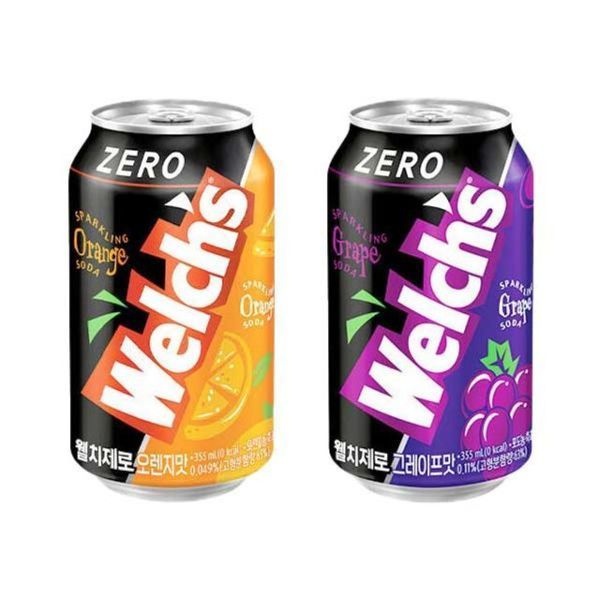 웰치 제로 그레이프맛 355ml x 18개 + 오렌지맛 355ml x 6개