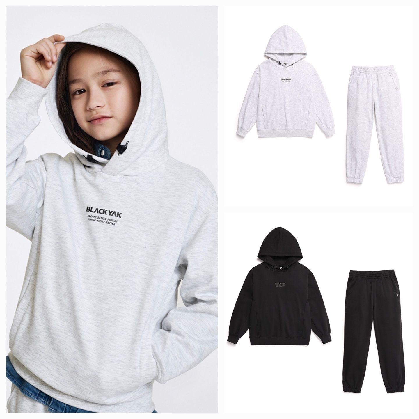 [롯데백화점] 블랙야크 키즈 BK우터후드티세트OV#1 1BKSEW4904