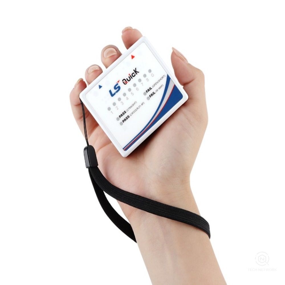 휴대용 미니 랜테스터기 불량점검기 UTP STP 랜선 케이블계측기 초고속 합선 오류 절선 RJ45 단선 고속 측정 시험기