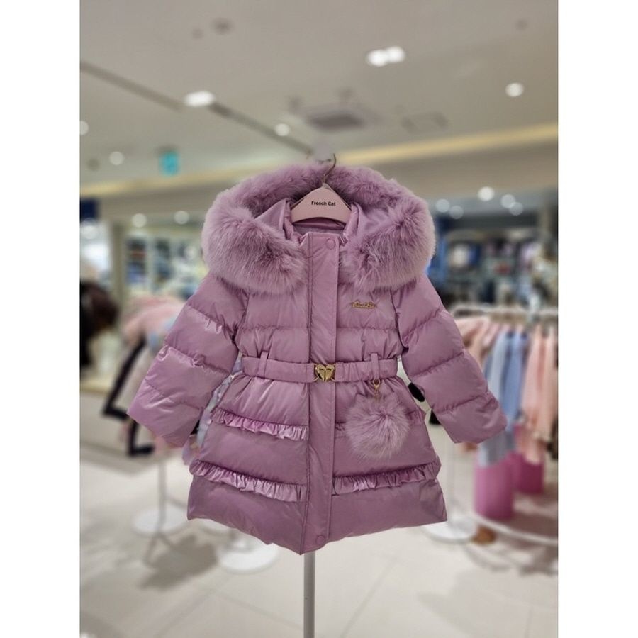 프렌치캣 [AK수원점] [프랜치캣] 프릴 핑크 오리털 점퍼 Q55DCJ090