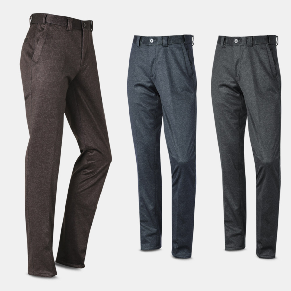 아즈바이 [패션플러스][아즈바이]남성 기모 밴딩 필름 골프 신사 바지 TDPL 중년 겨울