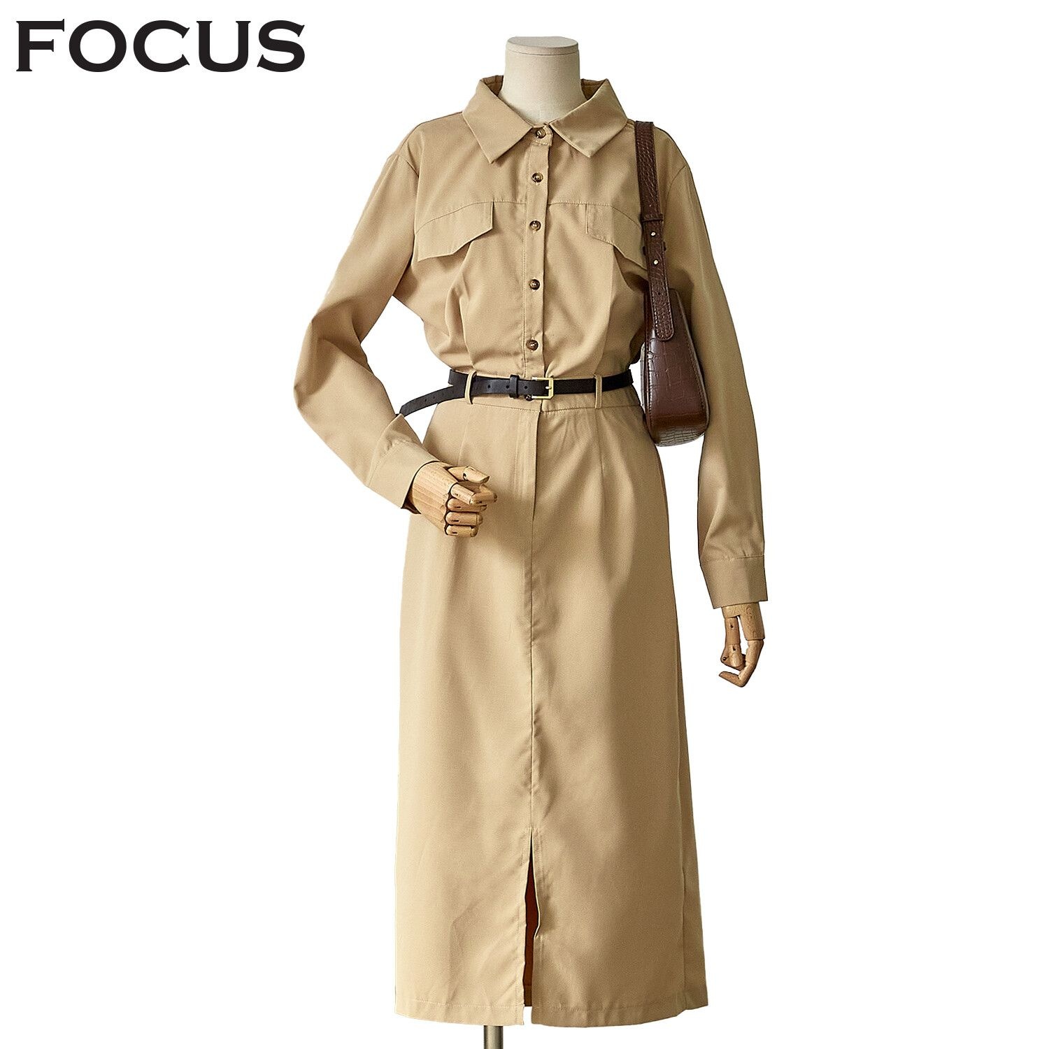 포커스 [모다아울렛][포커스]클래식 벨트 원피스FS3B7OP0140_JK 전주김제점