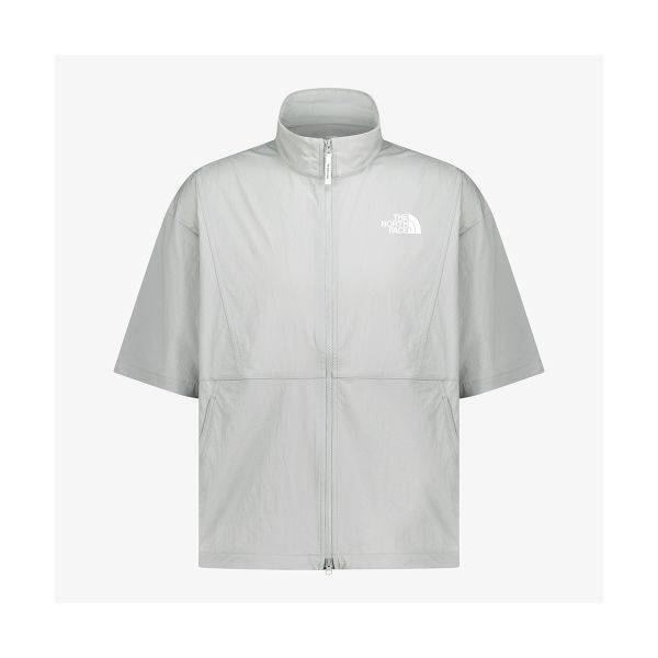 노스페이스 THE NORTH FACE NT7KR01K 화이트라벨 아이라 반팔 집업_LIGHT GRAY 261039