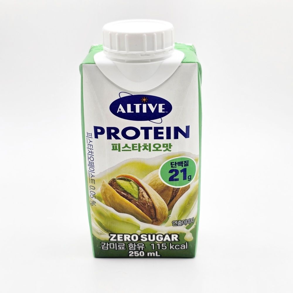 자연과사람들 CJ제일제당 얼티브 프로틴 피스타치오 제로슈거 250ml 18개