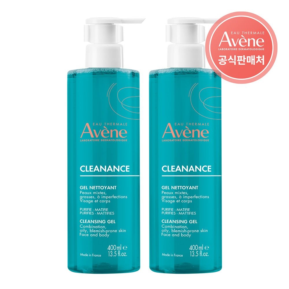 [아벤느]클리낭스 클렌징 젤 400ml 2개+15ml 2개 증정 : 롯데ON