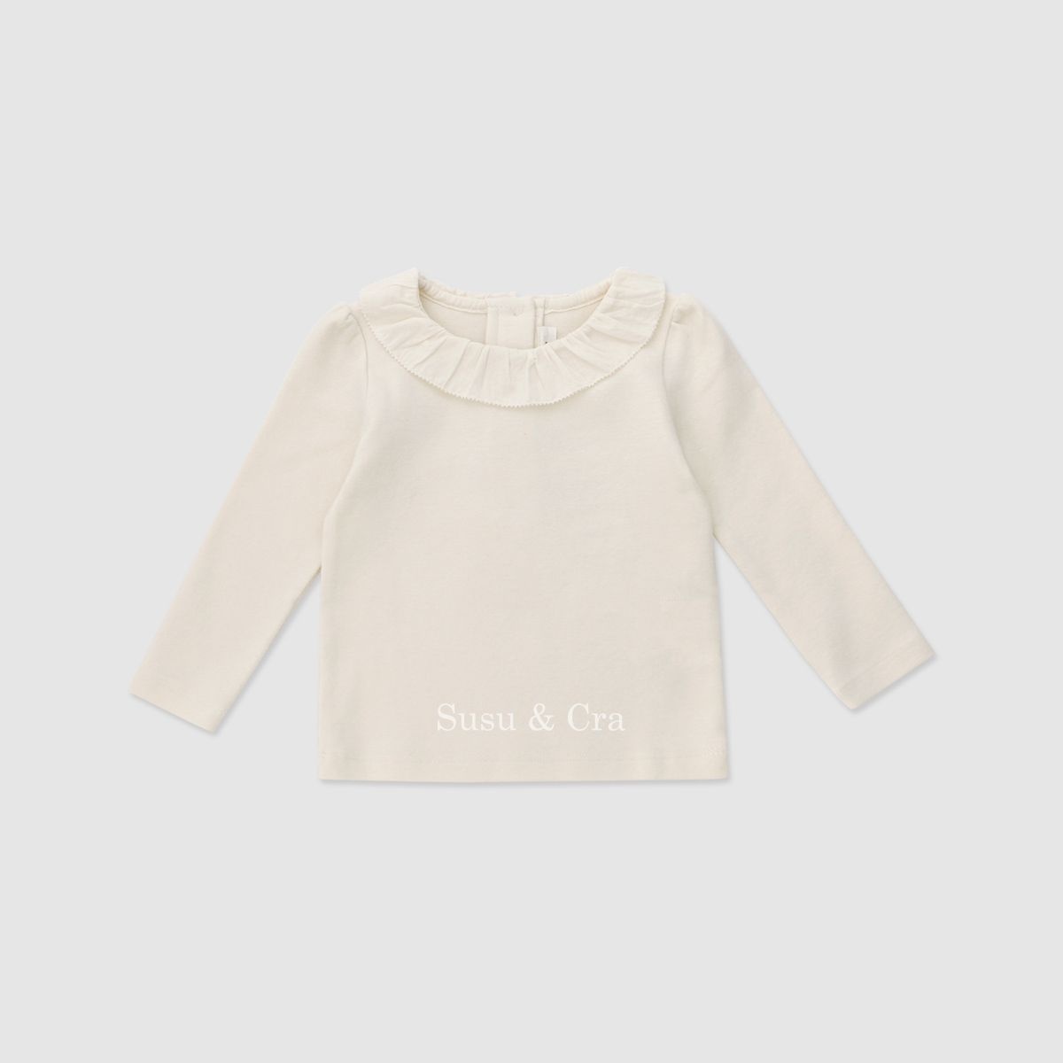 [롯데백화점] 슈슈앤크라 mini 르네즈 프릴카라 티셔츠 - 크림 024402AAC01CR LE1219882895