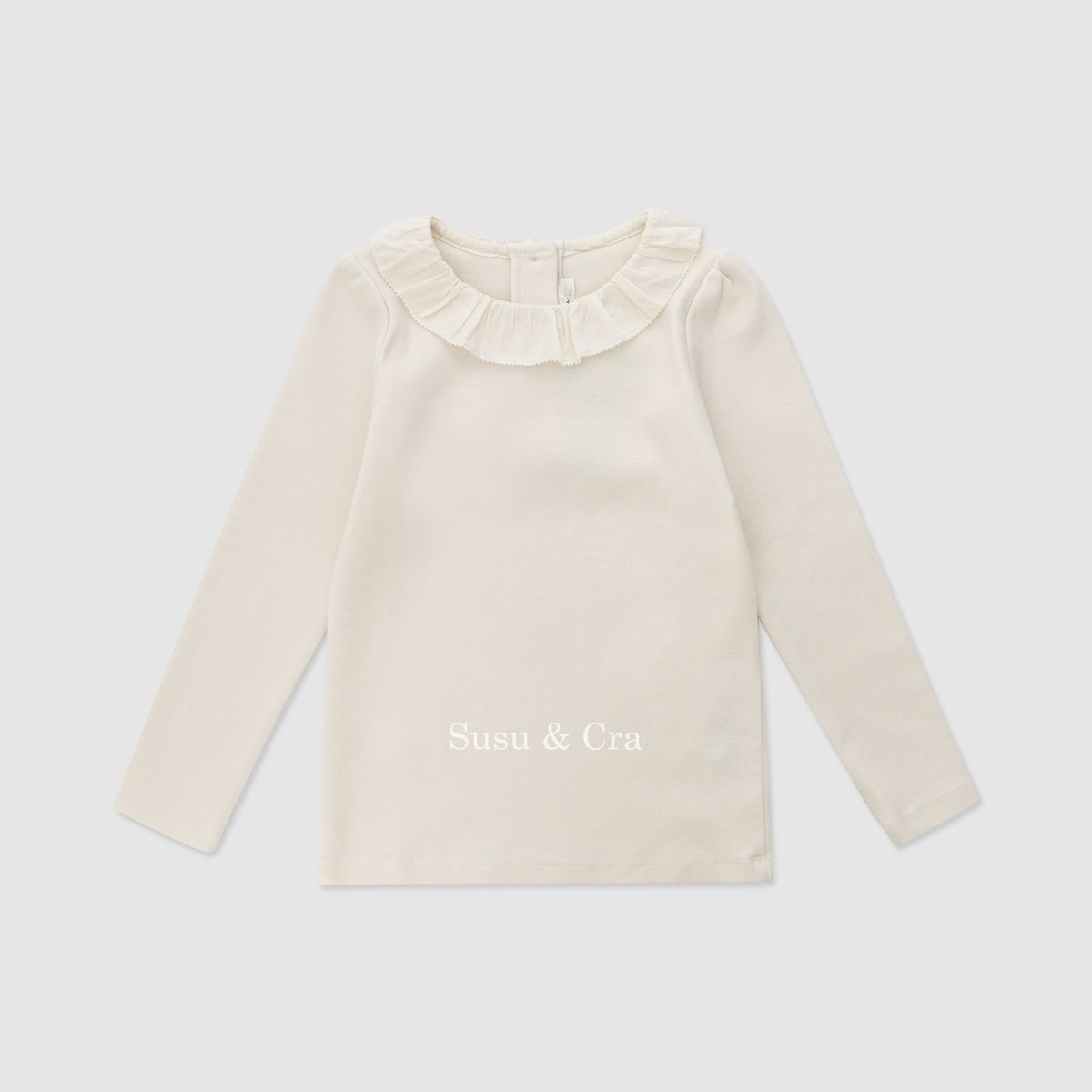 [롯데백화점] 슈슈앤크라 르네즈 프릴카라 티셔츠 - 크림 024405AAC01CR LE1219879497