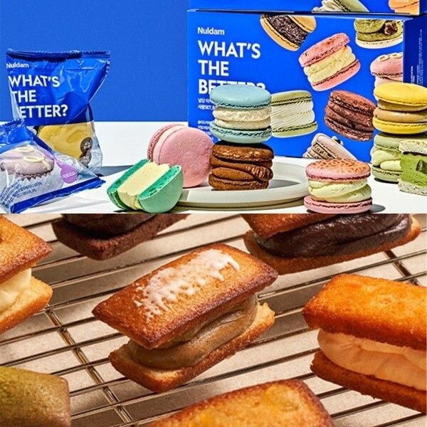 주식회사 조인앤조인 [널담] [고식이섬유 디저트] 4.5cm 높이 뚱카롱 마카롱 8구 1BOX+뚱낭시에 8개입 1BOX