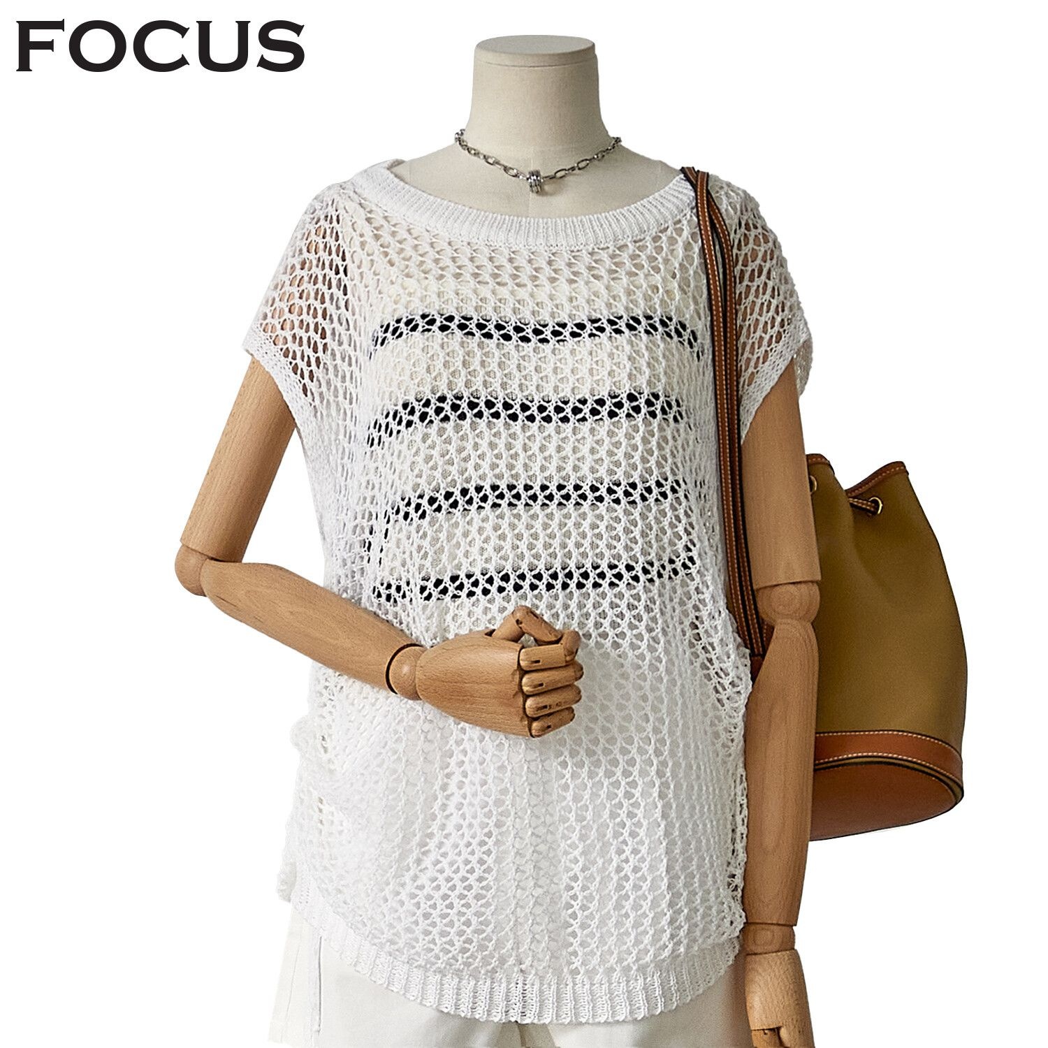 포커스 [모다아울렛][포커스]망사 옆끈 나시 조끼 FM3E7VT0527_JK 전주김제점