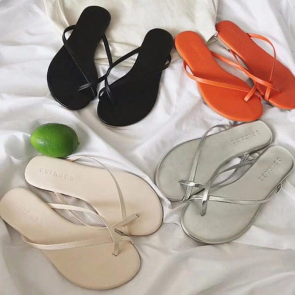 [패션플러스][다잇템]여자 여름 4컬러 메탈릭 비비드 쪼리 슬리퍼