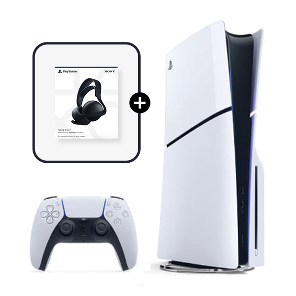 플레이스테이션 [PS5] 펄스 엘리트 무선 헤드셋+슬림 스탠다드 디스크 에디션