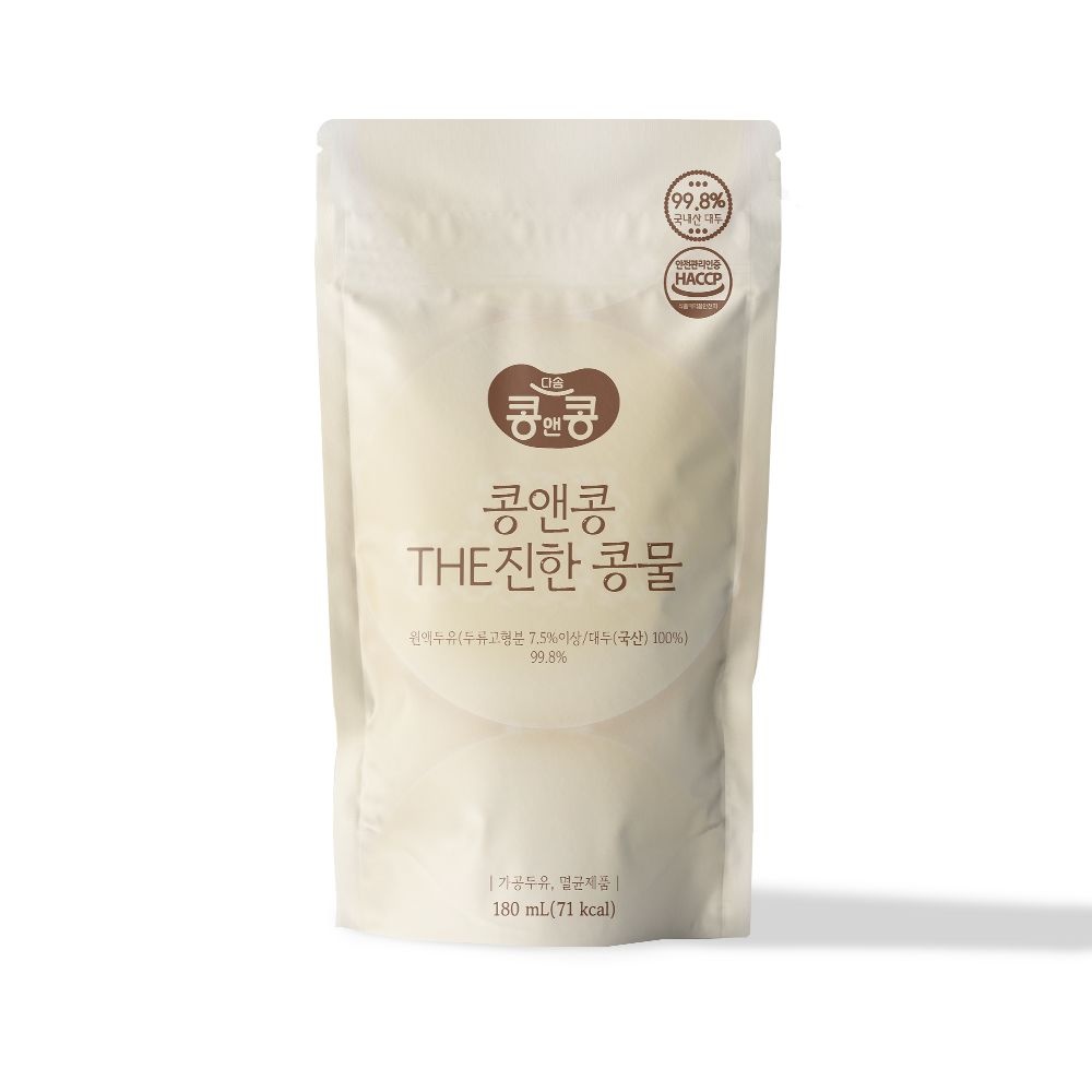 콩앤콩 국산콩두유  더진한 콩물 국내산 100% 180ml 15팩/ 30팩(소비기한:26년1월30일까지) : 롯데ON