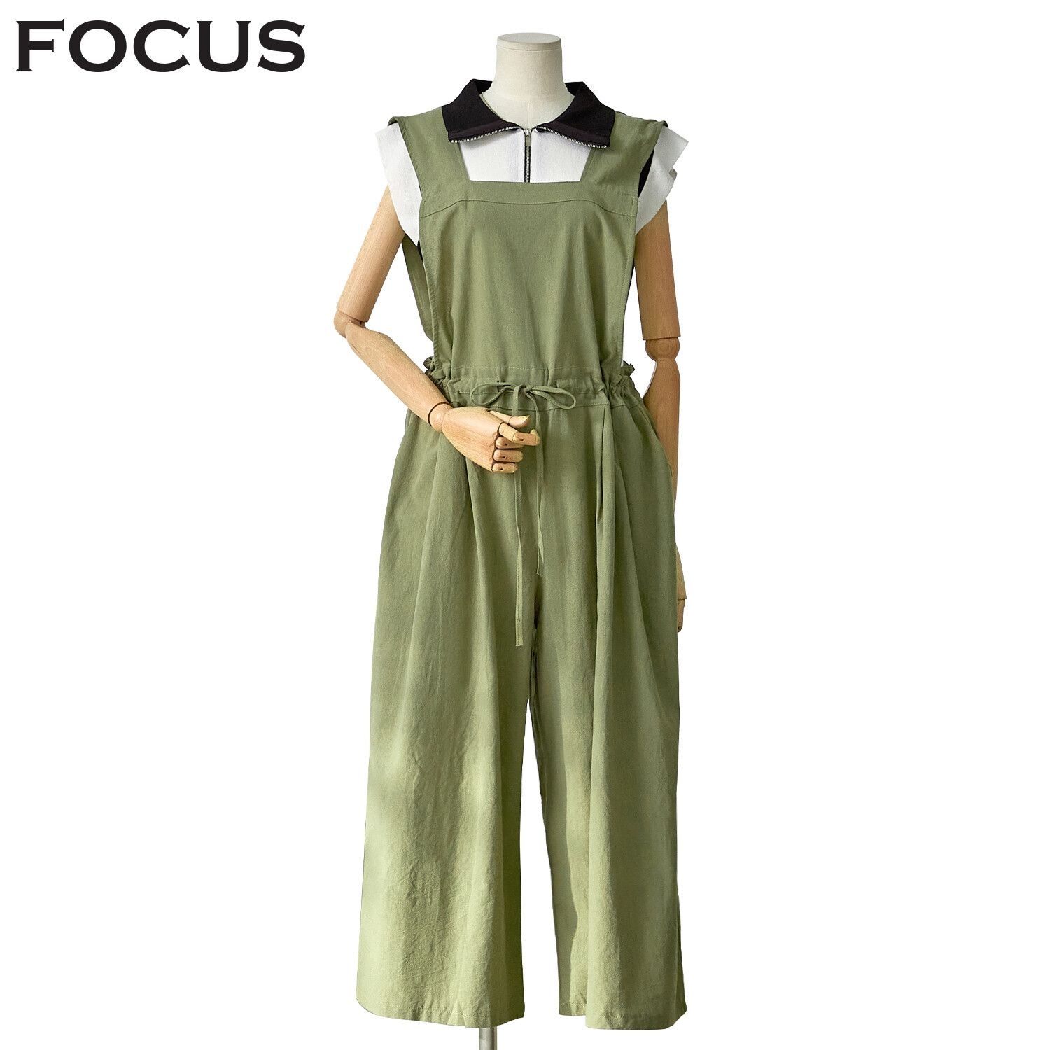 포커스 [모다아울렛][포커스]무지 루즈핏 와이드 점프 슈트 FM3E7PT0505_JK 전주김제점