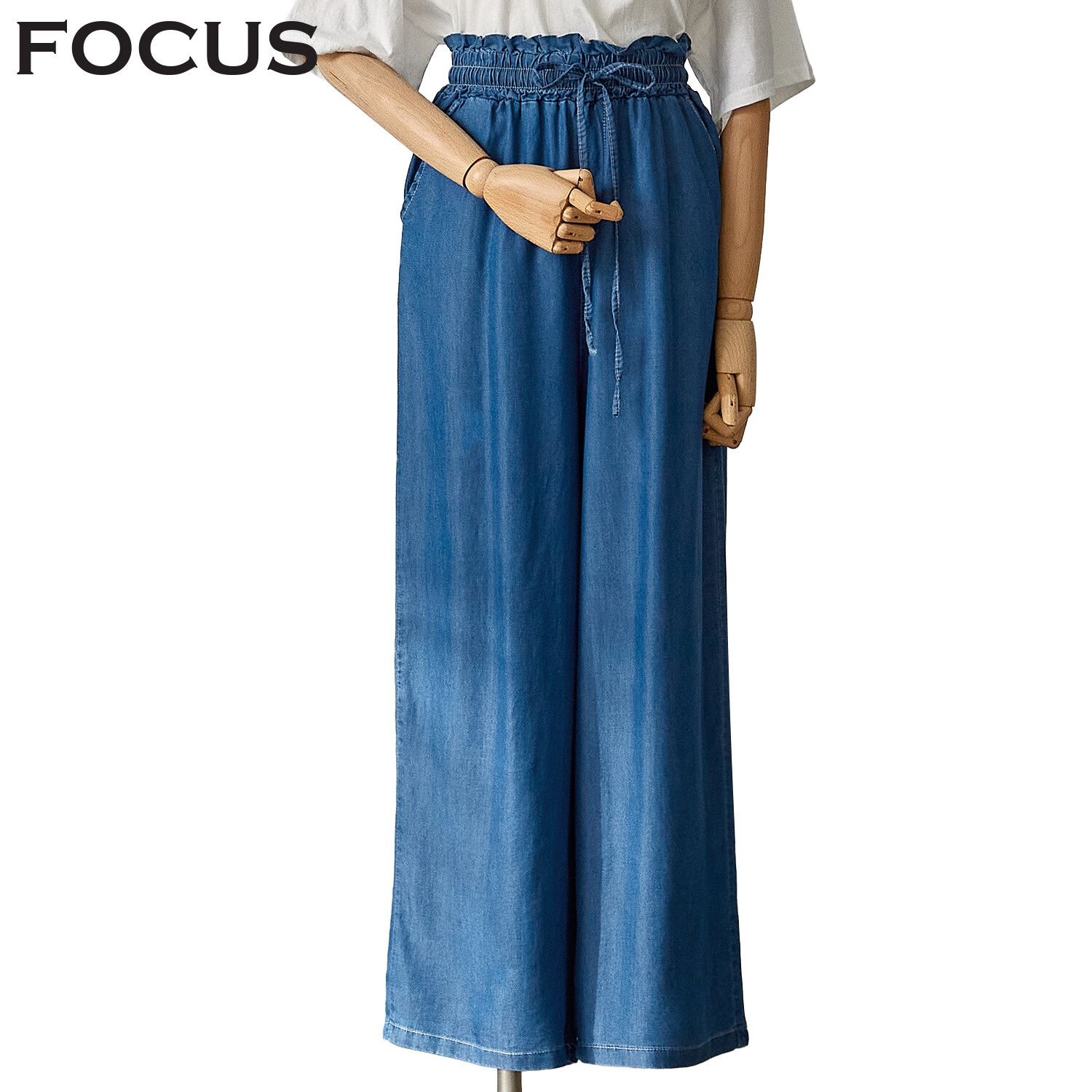 포커스 [모다아울렛][포커스]밴딩 찰랑 와이드 데님 팬츠 FM3E7PT0444_JK 전주김제점