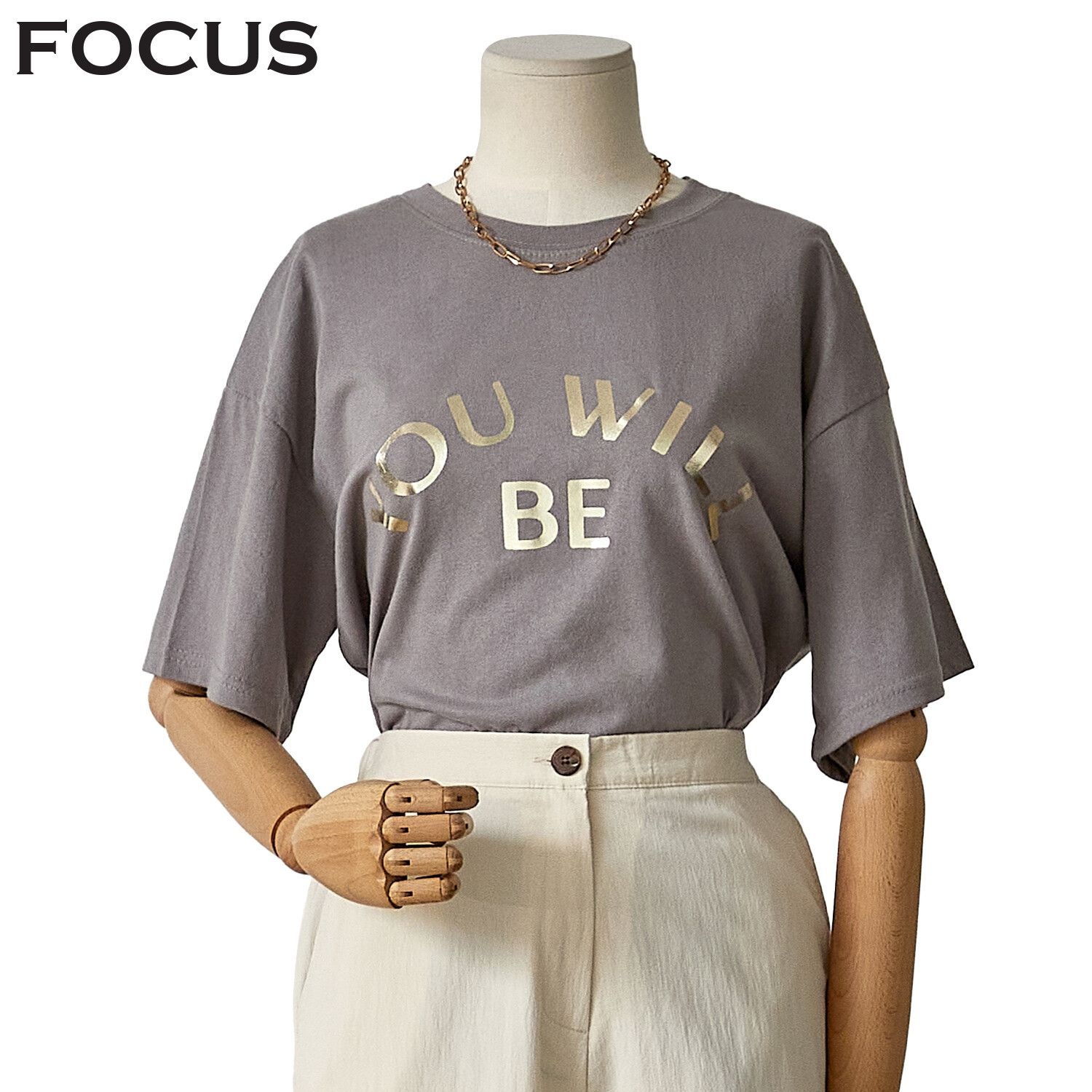 포커스 [모다아울렛][포커스]유윌비 반팔 티셔츠 FM3E7TS3002_JK 전주김제점