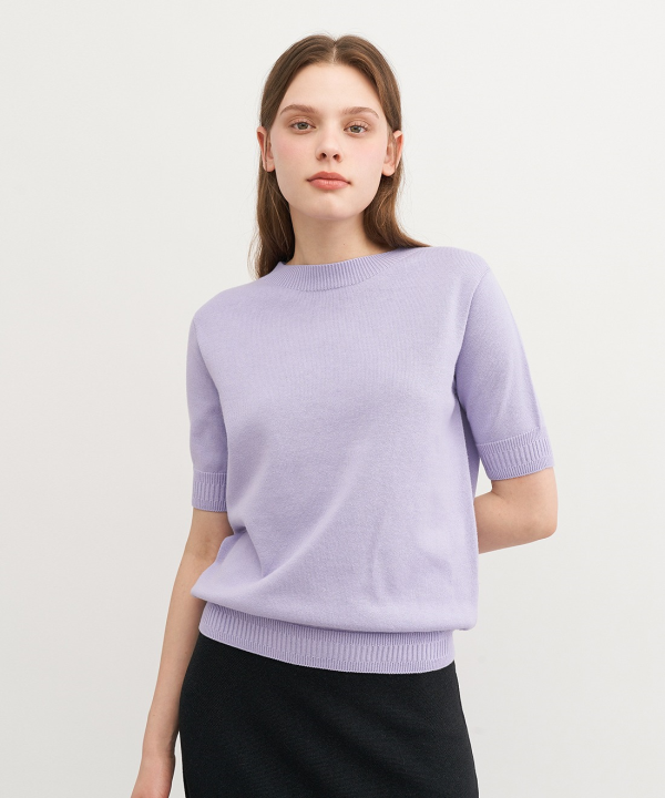 세컨스킨 [패션플러스][세컨스킨]오가닉코튼실크 5부 크루넥 풀오버_ST1100