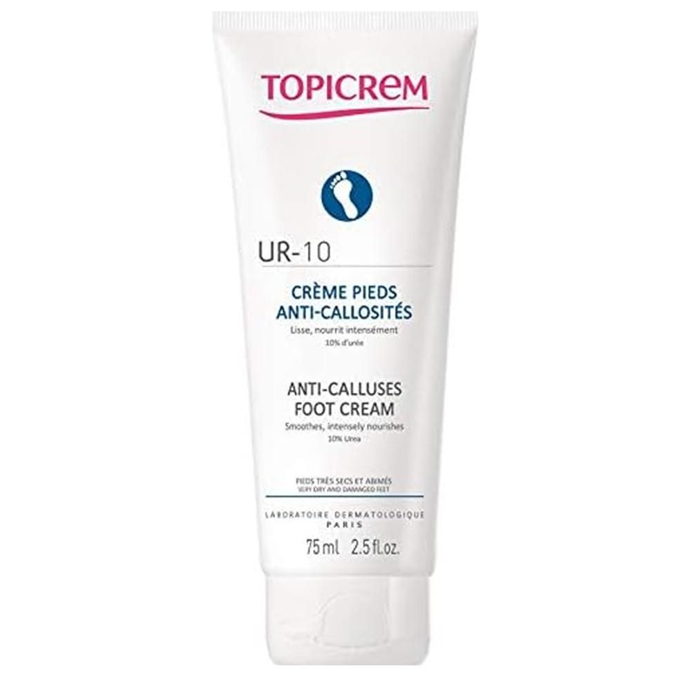 토피크렘 [해외] 토피크렘 UR-10 풋 크림 75ml 1팩 Topicrem - UR-10, Foot Repair Cream Anti-Calluses - Smooths, Nourish