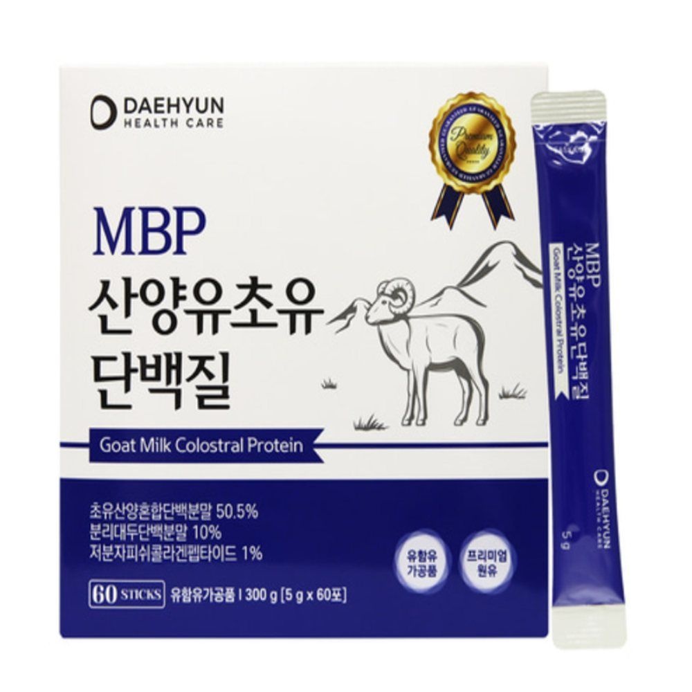 유쎌몰협력사 유쎌몰 MBP 산양유초유 단백질 5G X 60포 X 2개 산양유초유단백질분말 초유단백질