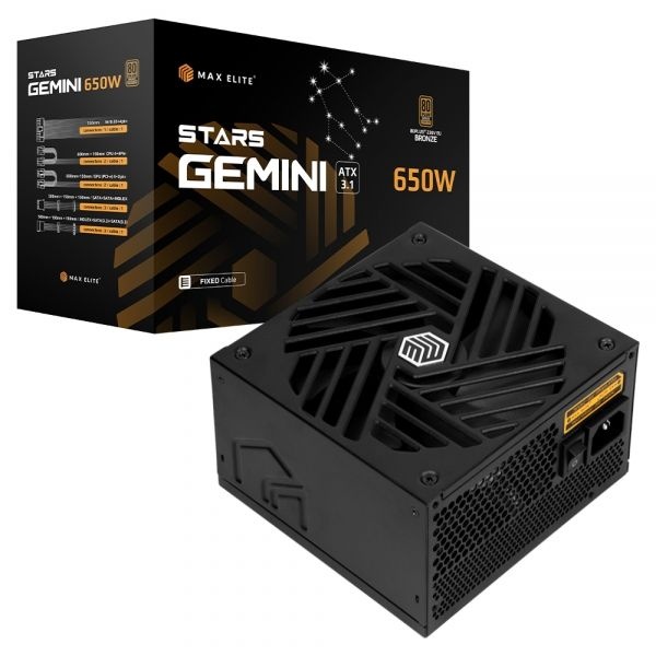 맥스엘리트(MAXELITE) STARS GEMINI 650W 80PLUS브론즈 ATX3.1