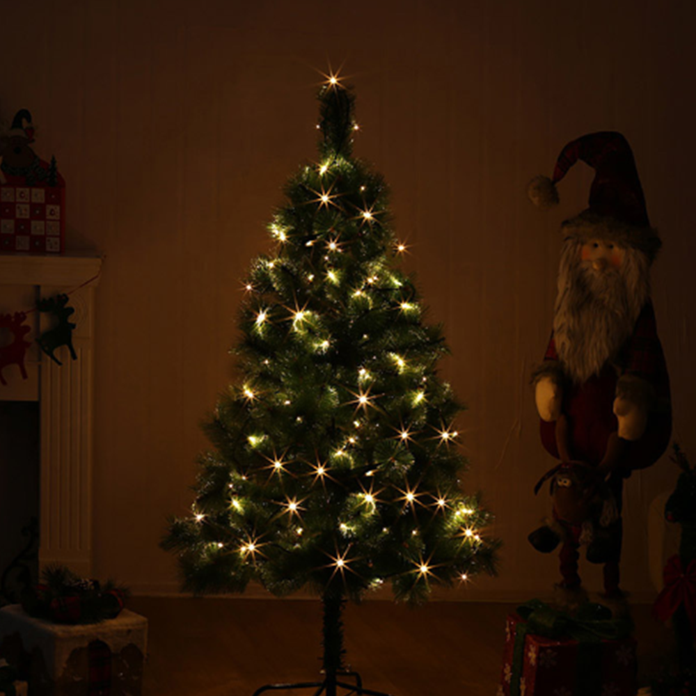 고급 크리스마스 솔잎 트리 성탄절 150cm 중형 교회 집 유치원 거실 매장 꾸미기