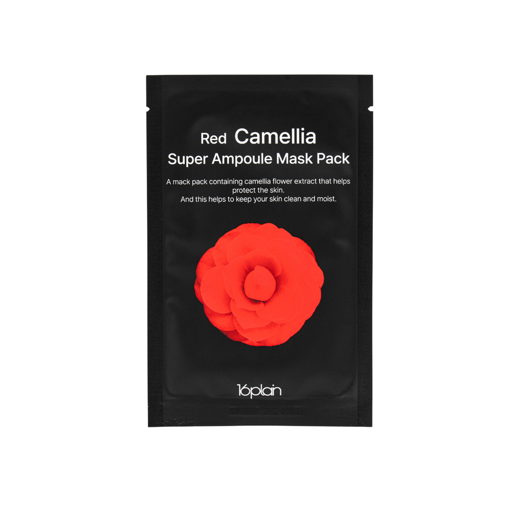 식스틴플레인 레드 카멜리아 50매 + 화이트 카멜리아 50매 슈퍼 세럼 마스크팩 고영양 피부탄력 수분충전