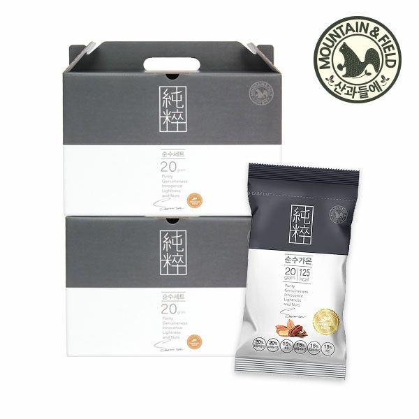 (주)산과들에 [산과들에]한줌견과 순수가온30세트x2 총 60봉
