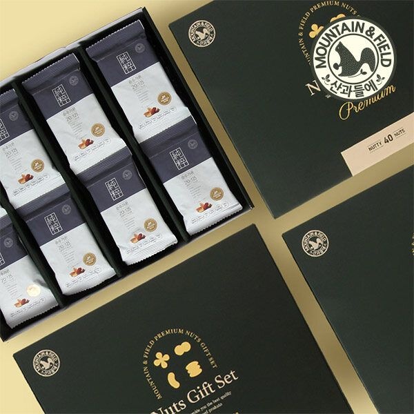 (주)산과들에 [산과들에]한줌견과 순수가온 40봉 선물세트