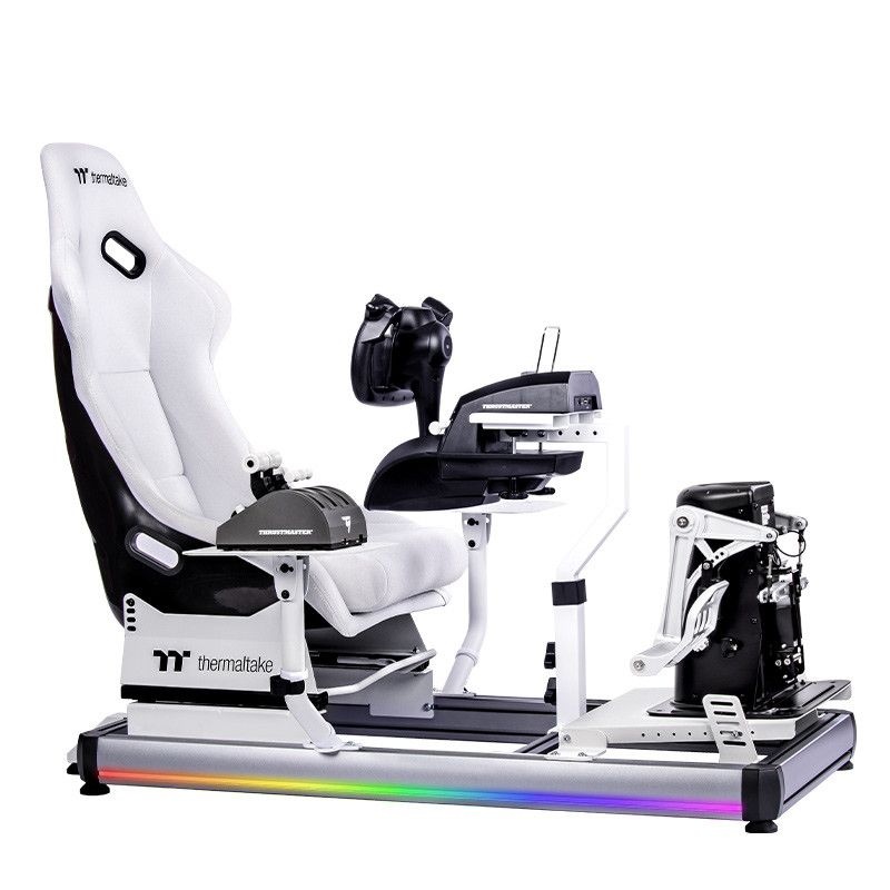 시뮬레이터 조종석 세트 VR게임기용 게이밍 좌석 레이싱 휠 컨트롤러 포함 안전체험 공간관리 최적화 항공기