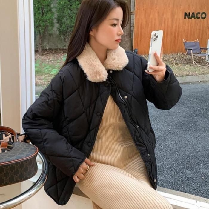 [패션플러스][라일리][라일리여성의류] Rly 여자 캐주얼한 패딩점퍼 털카라 경량 패딩자켓 3 (42218089)