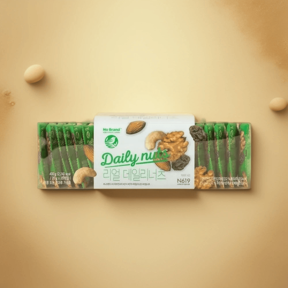 노브랜드 리얼 데일리 너츠 400g 20g 20개입 견과류 고소한
