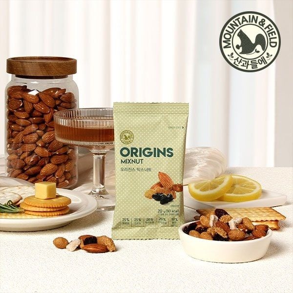 산과들에 오리진스믹스너트 50봉 하루견과 견과류