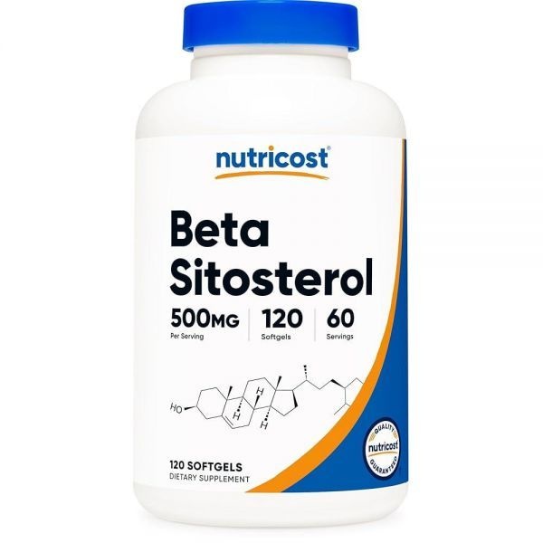 [해외] Nutricost 베타 시토스테롤 소프트젤 120개, 500mg - GMO 프리, 글루텐 프리 보충제, 60회 분량