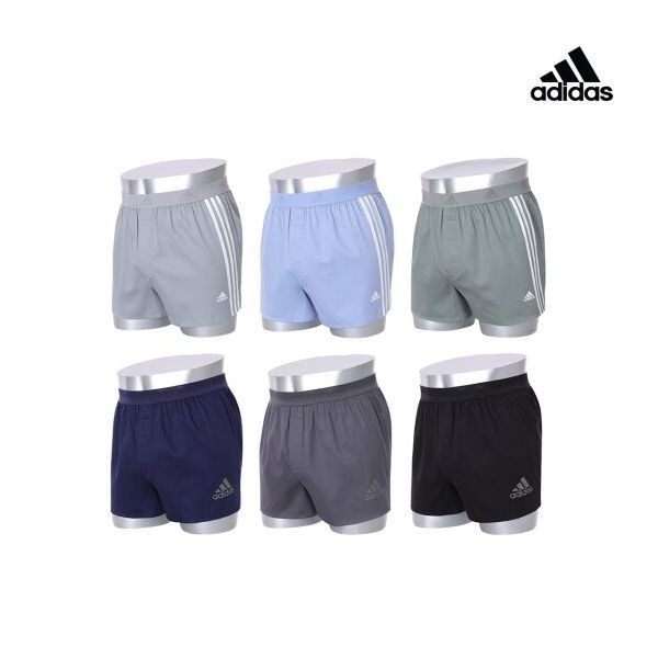 [아디백](이월)[아디다스 트렁크 6종] 퍼포먼스 남성 코튼 패키지 6종834984