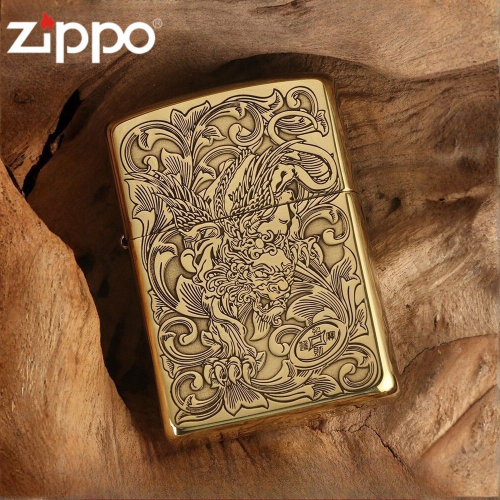 LisCOM_OEM [해외] ZIPPO 정품 라이터 (단품) 수호의의미 호용 핸드메이드 지포라이터 남자친구 아빠 생일 새해 선물용