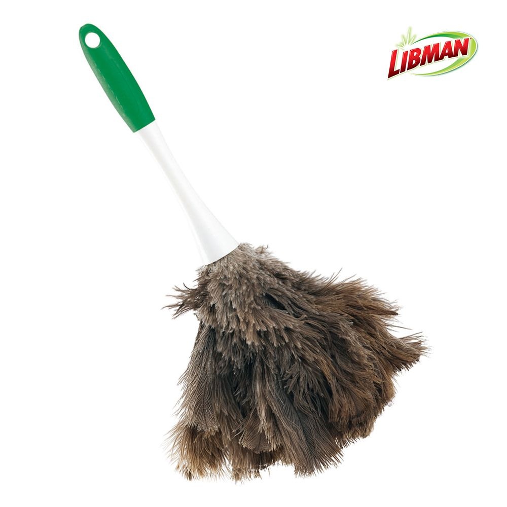 리브만 00239 타조 먼지털이개 타조털 깃털 먼지 털이 피규어 실내 선반 책상 차량용 내부 청소