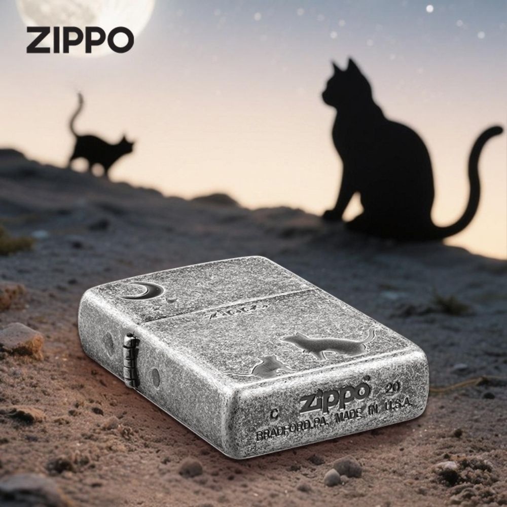 LisCOM_OEM [해외] ZIPPO 정품 라이터 (단품) 별빛고양이 미국정품 지포라이터 남자친구 생일 새해 아버지 선물용