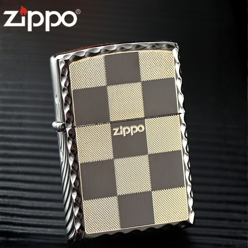 LisCOM_OEM [해외] ZIPPO 정품 라이터 (단품) 체크무늬 심플 디자인 비즈니스 지포라이터 남자친구 아빠 생일 새해 선물용