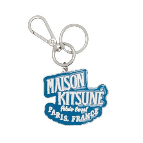[오늘출발] 메종키츠네 로고 팔라이스 로얄 키링 블루 LM06901AM1005