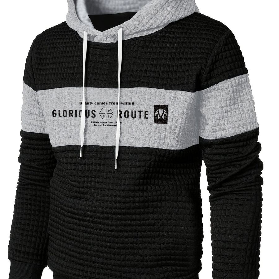 [해외] 남성 자카드 스웨트셔츠 Glorius 블랙/그레이