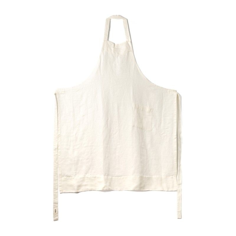 TEKLA 테클라 플레인 패브릭 렉탱귤러 앞치마 AP PO Porcelaine