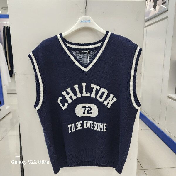 에꼴리에 [모다아울렛][에꼴리에]에꼴리에 유니레터링자가드브이넥조끼. 23D5031_SC 순천점