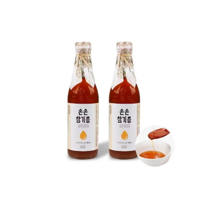 손손 통참깨 참기름 350ml + 350ml 2병