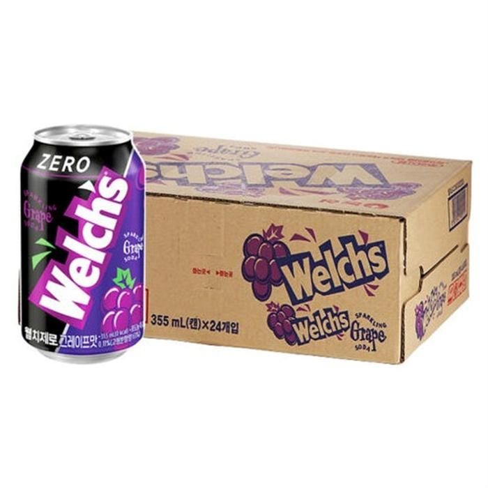 상품 상세설명 참조 웰치스 제로 포도 355ml x 24캔 26년 1월 8일까지
